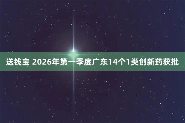 送钱宝 2026年第一季度广东14个1类创新药获批